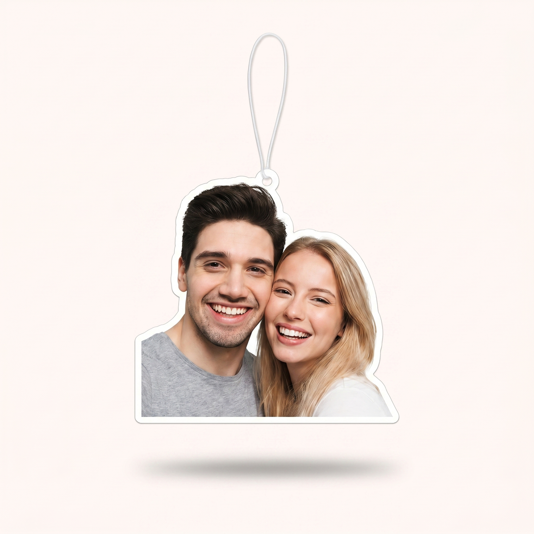 Sent-bon personnalisé avec une photo de couple, idée de cadeau de départ