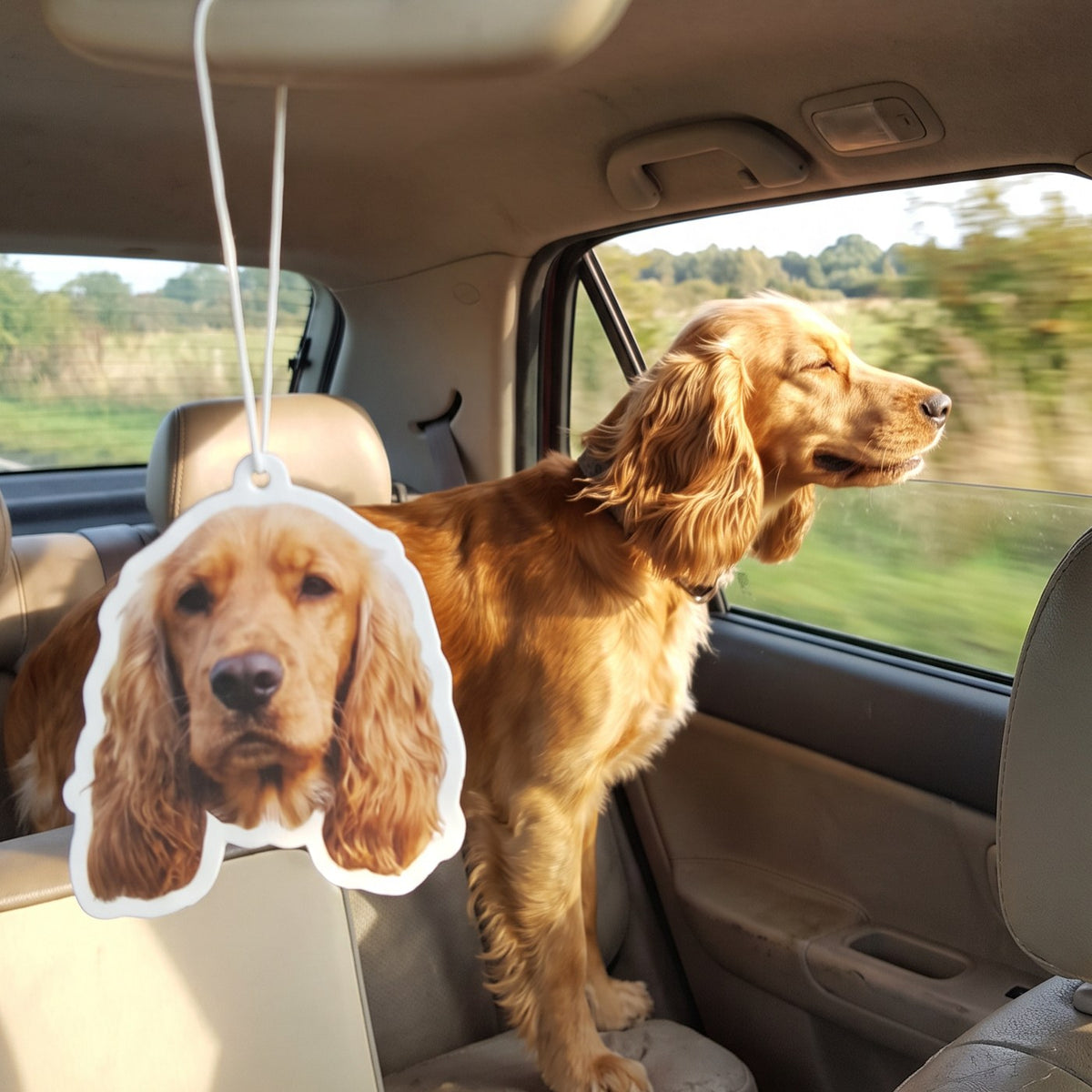 Choupou de Route : le désodorisant voiture personnalisé avec la photo de ton animal